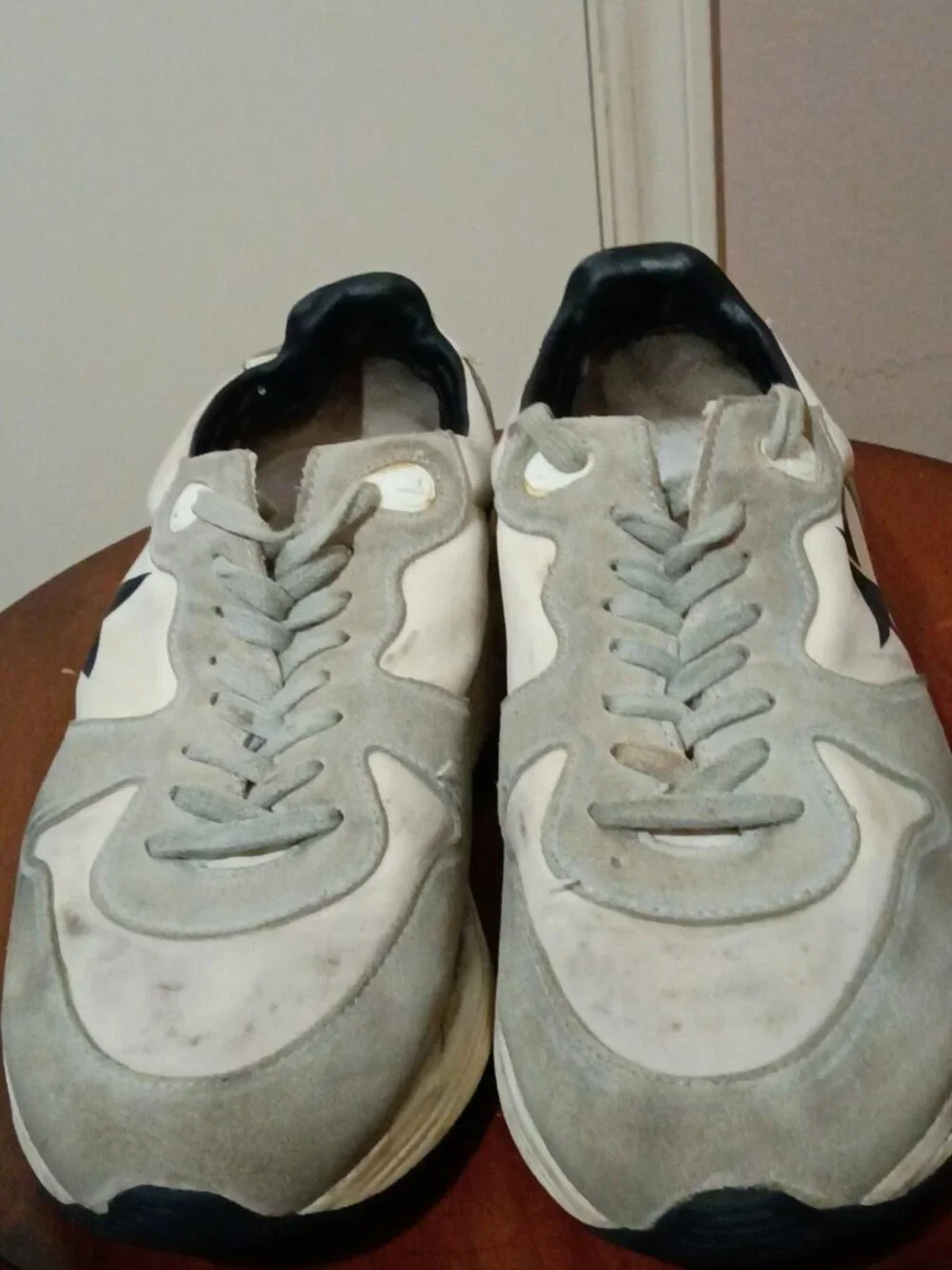 Golden Goose Running Sole Women's White Gray Sneakers EU38 US8